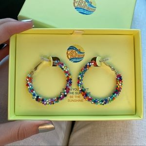 C&C California Colorful Hoop Earrings